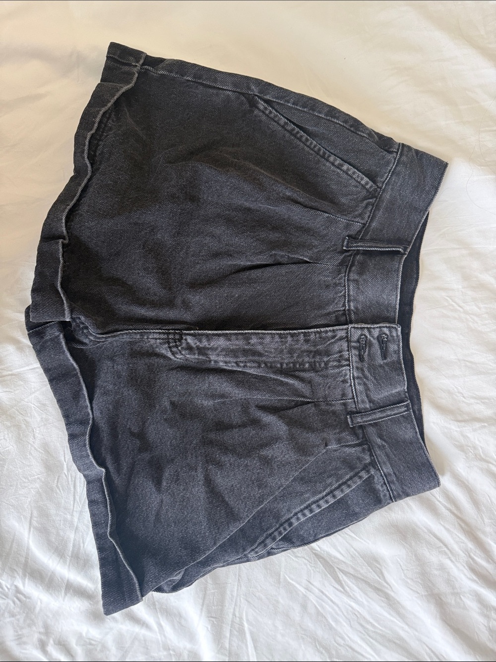 Women's Black Denim Shorts